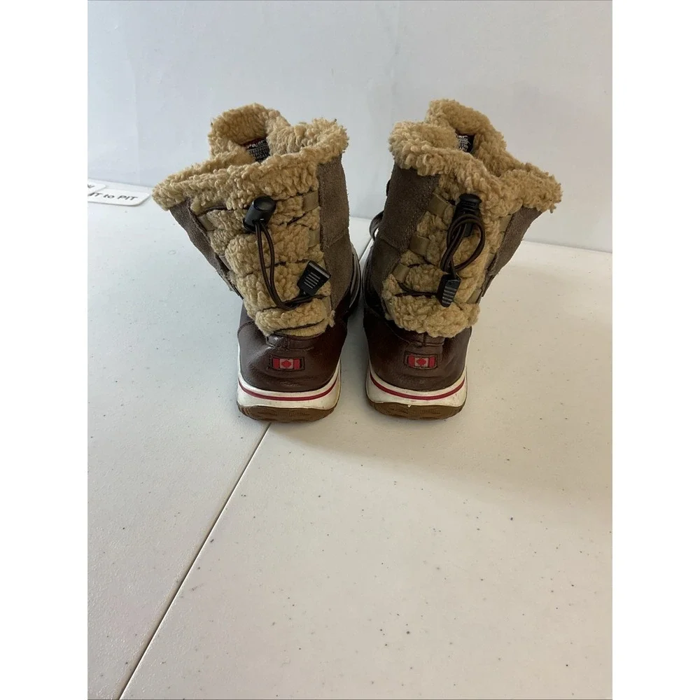 Pajar Canada Iceland‎ Waterproof Brown/Green Leather  Boots Women's 8-8.5